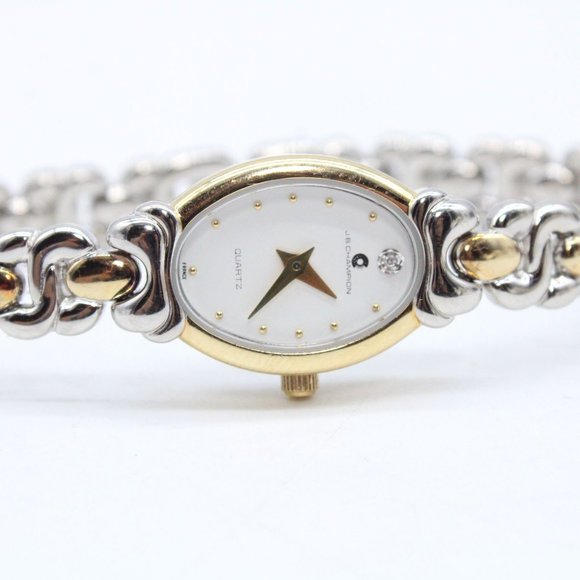 J.B Champion Watch Womens Silver Tone Stainless Steel France Classic White Dial - Picture 6 of 8
